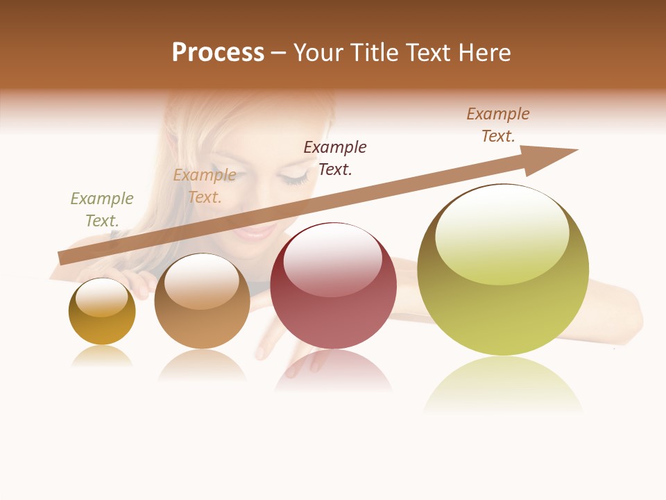 Beautiful Businesswoman One Person Woman PowerPoint Template