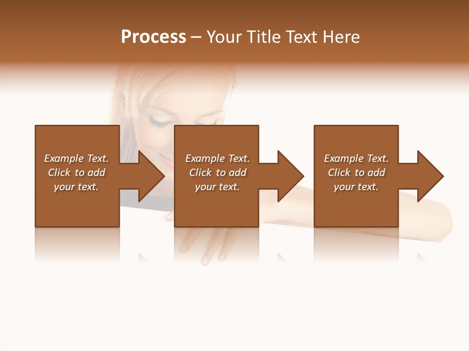 Beautiful Businesswoman One Person Woman PowerPoint Template