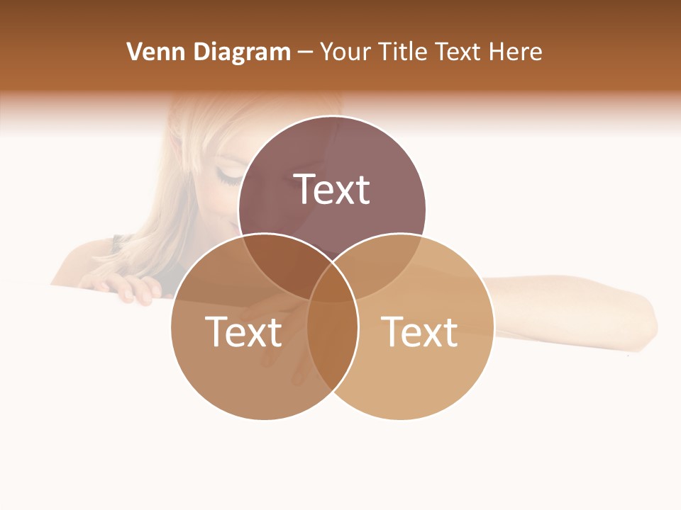 Beautiful Businesswoman One Person Woman PowerPoint Template