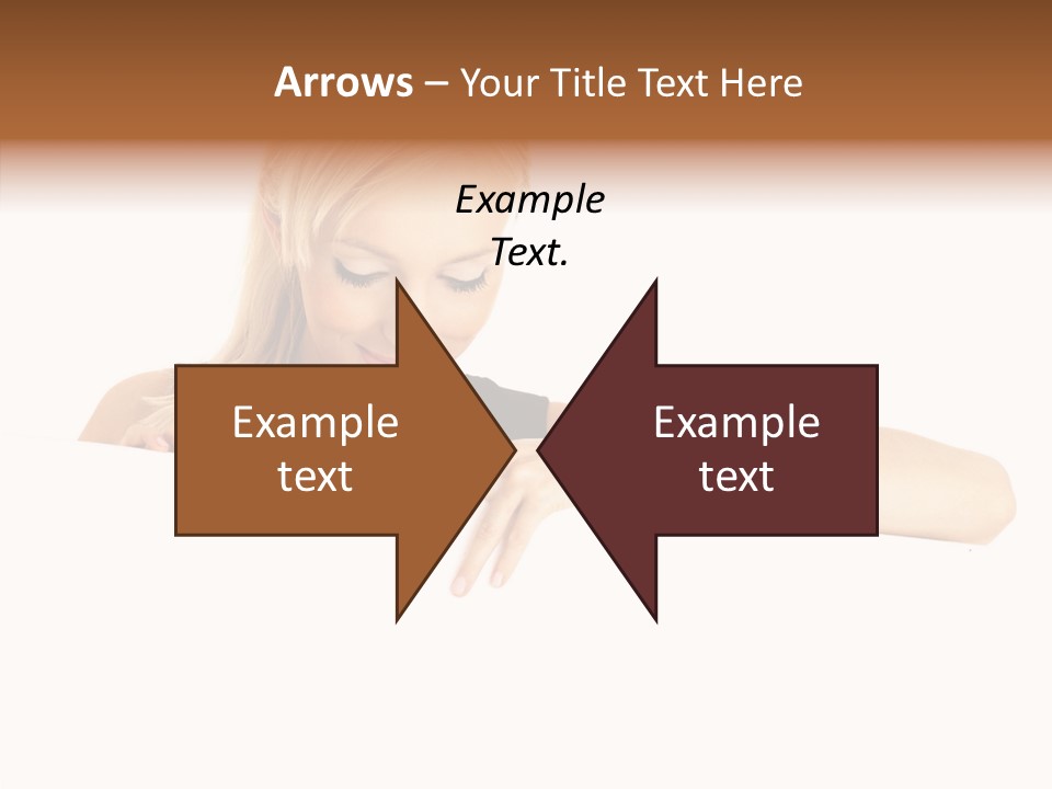 Beautiful Businesswoman One Person Woman PowerPoint Template