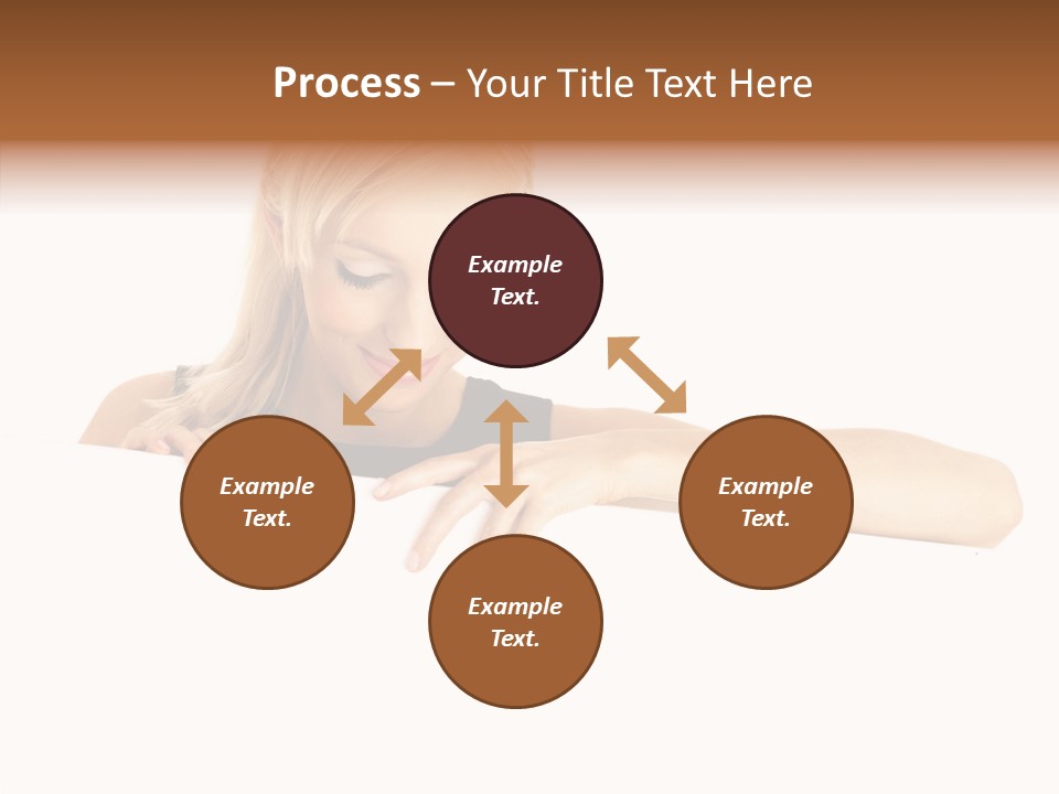 Beautiful Businesswoman One Person Woman PowerPoint Template