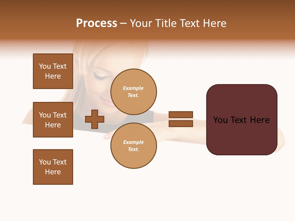 Beautiful Businesswoman One Person Woman PowerPoint Template
