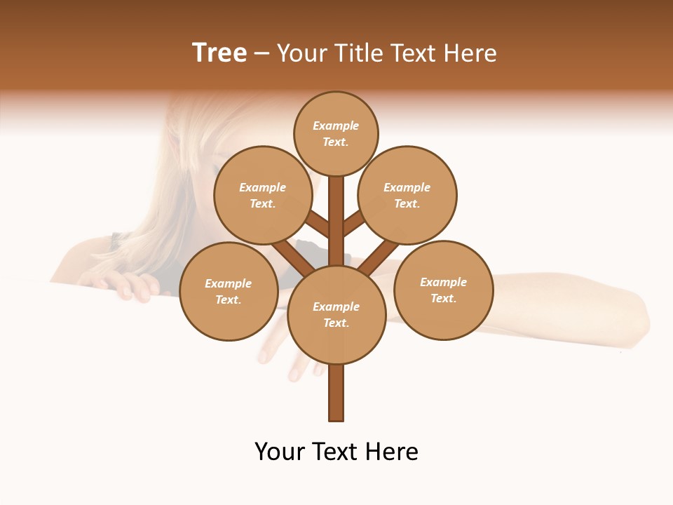 Beautiful Businesswoman One Person Woman PowerPoint Template