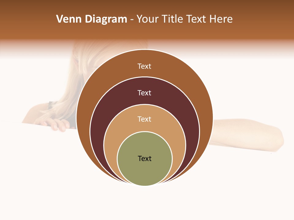 Beautiful Businesswoman One Person Woman PowerPoint Template