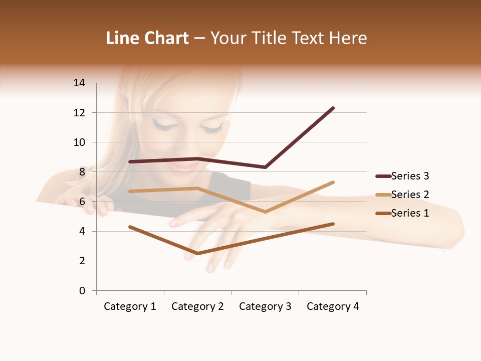 Beautiful Businesswoman One Person Woman PowerPoint Template