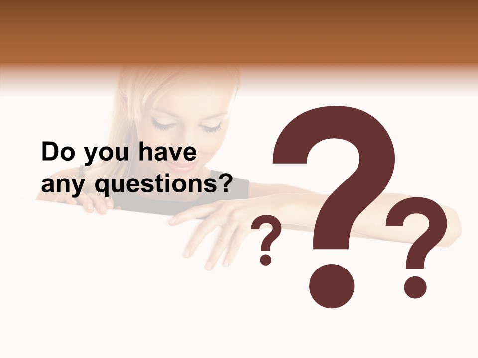 Beautiful Businesswoman One Person Woman PowerPoint Template