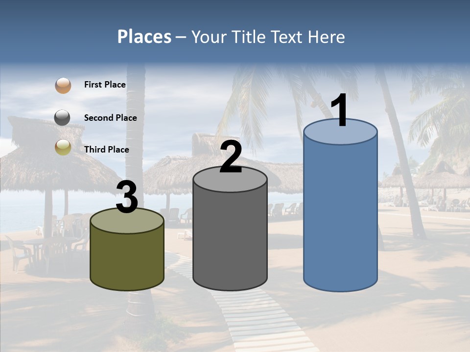 Tropical Seaside Shade PowerPoint Template