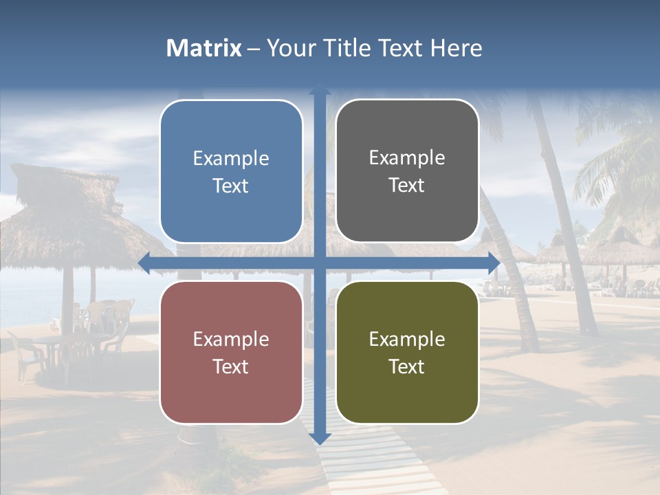 Tropical Seaside Shade PowerPoint Template