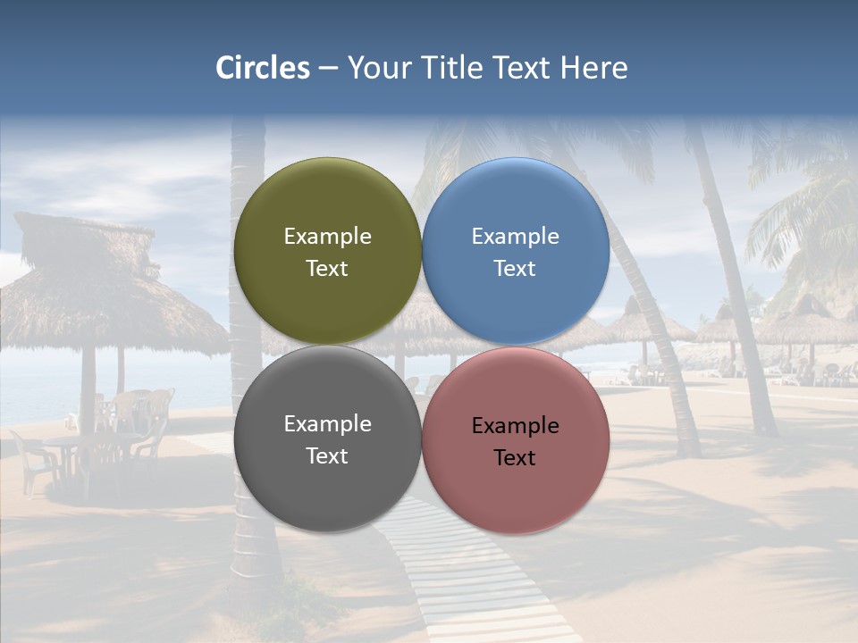 Tropical Seaside Shade PowerPoint Template