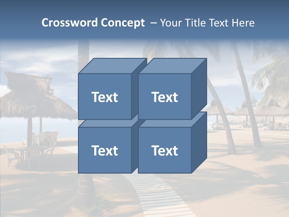 Tropical Seaside Shade PowerPoint Template