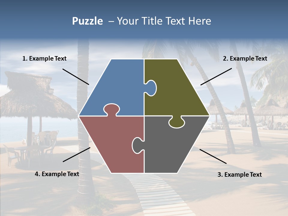 Tropical Seaside Shade PowerPoint Template