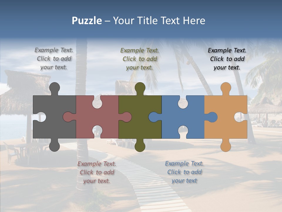 Tropical Seaside Shade PowerPoint Template