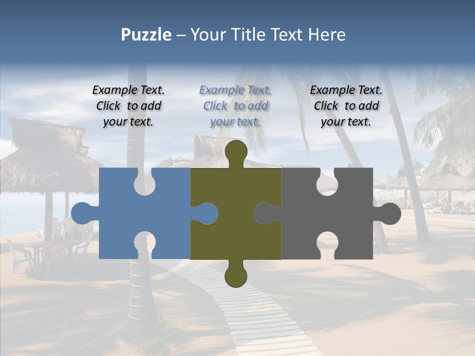 Tropical Seaside Shade PowerPoint Template