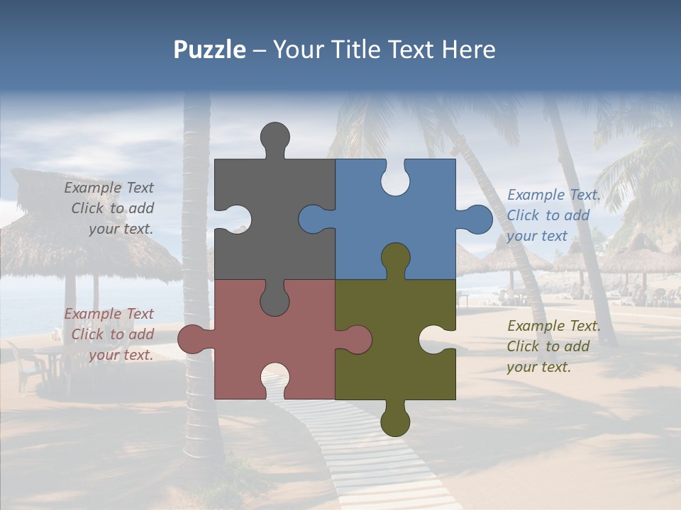 Tropical Seaside Shade PowerPoint Template