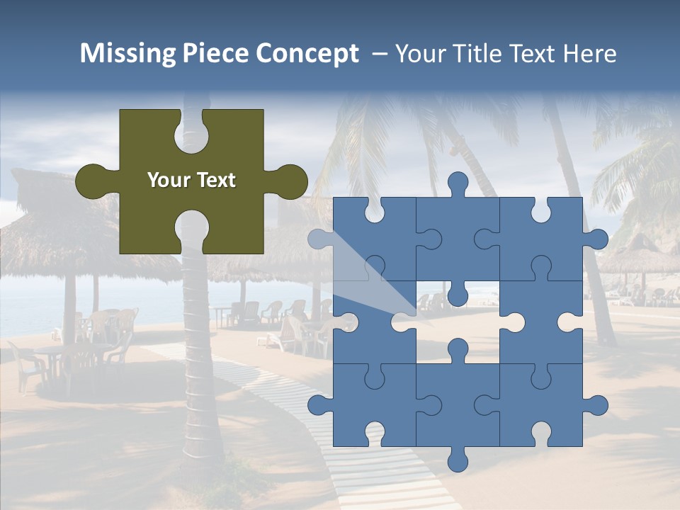 Tropical Seaside Shade PowerPoint Template