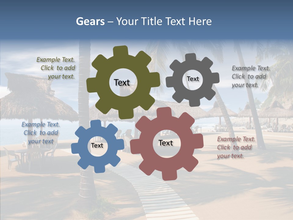 Tropical Seaside Shade PowerPoint Template