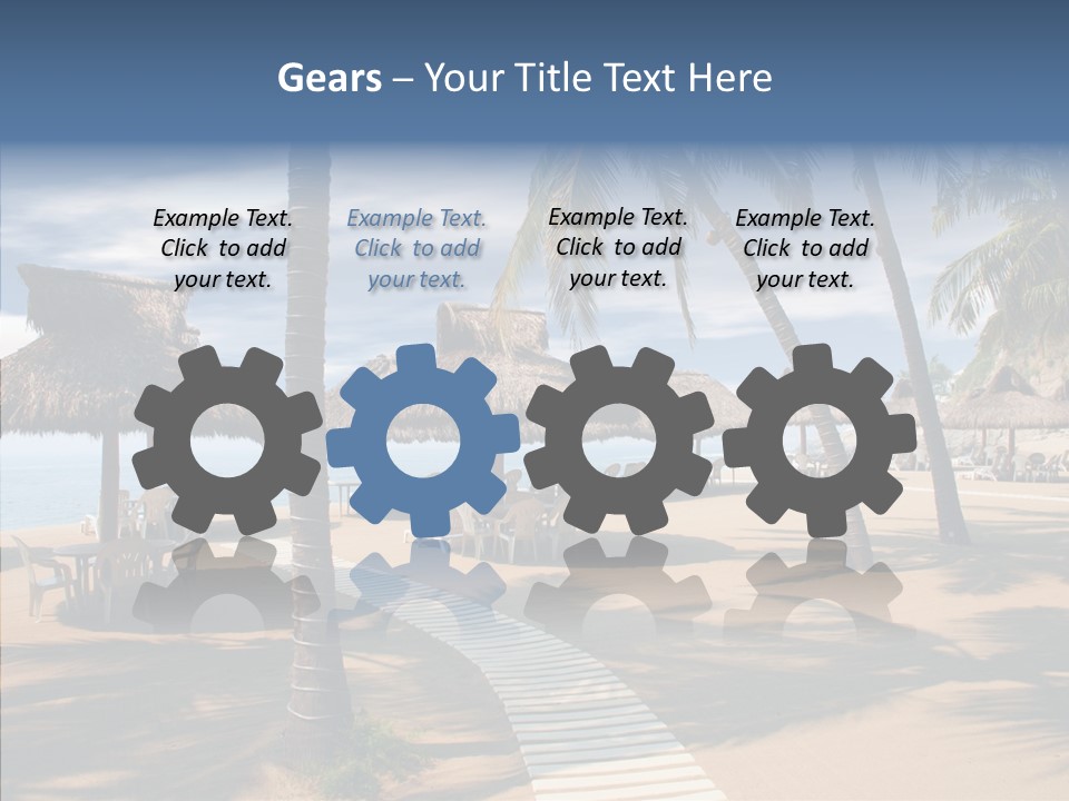 Tropical Seaside Shade PowerPoint Template