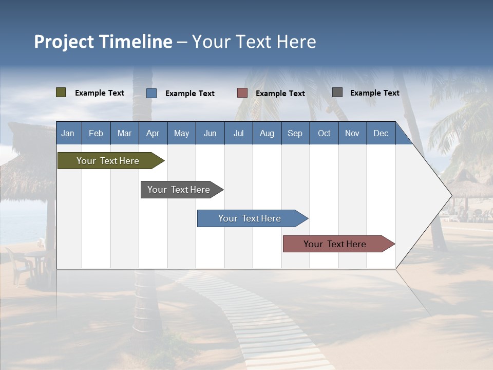 Tropical Seaside Shade PowerPoint Template
