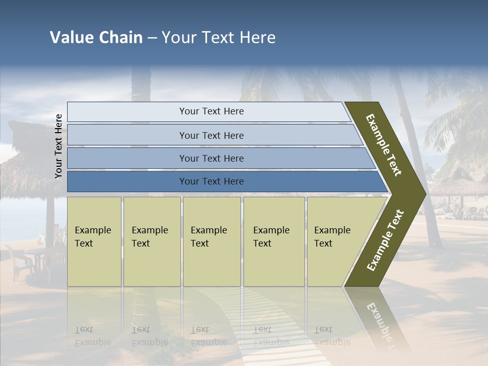 Tropical Seaside Shade PowerPoint Template