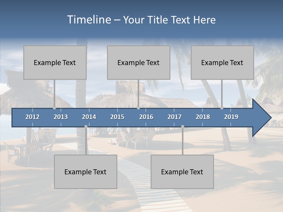 Tropical Seaside Shade PowerPoint Template