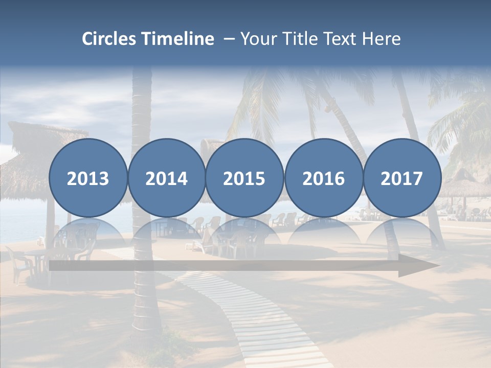 Tropical Seaside Shade PowerPoint Template