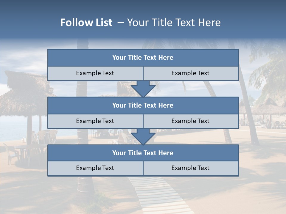 Tropical Seaside Shade PowerPoint Template