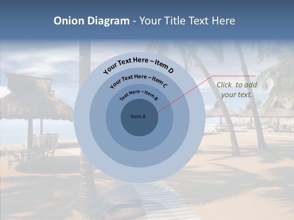 Tropical Seaside Shade PowerPoint Template