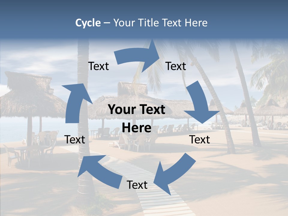 Tropical Seaside Shade PowerPoint Template