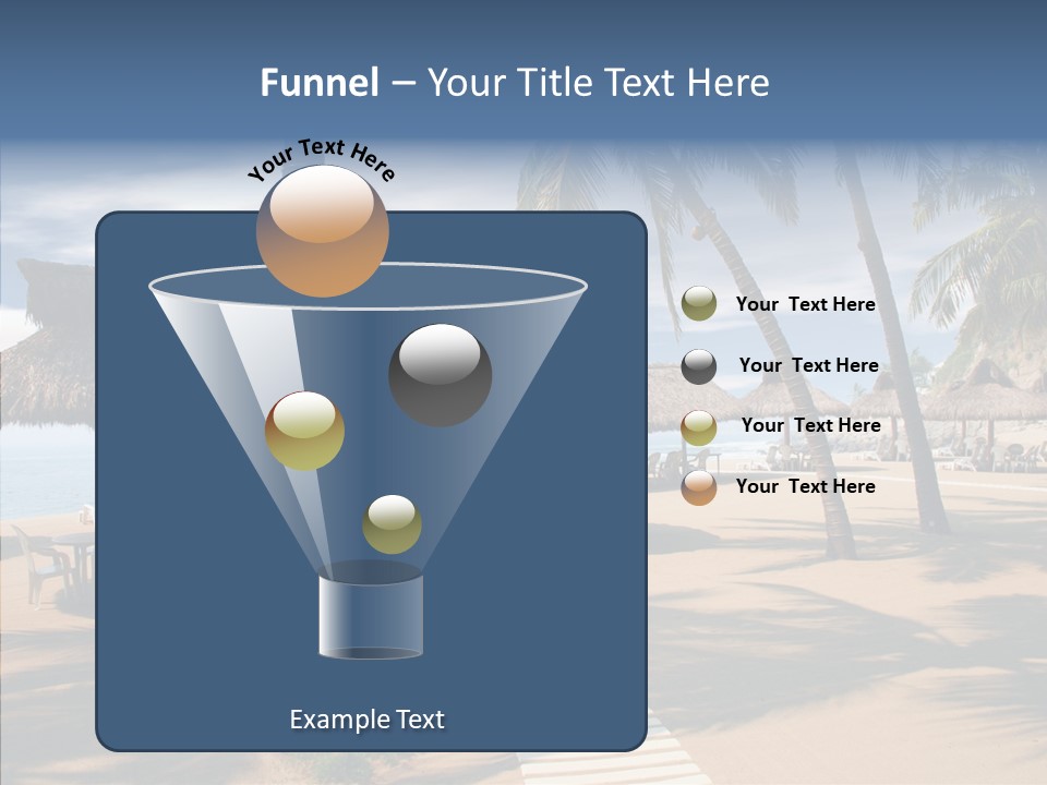 Tropical Seaside Shade PowerPoint Template