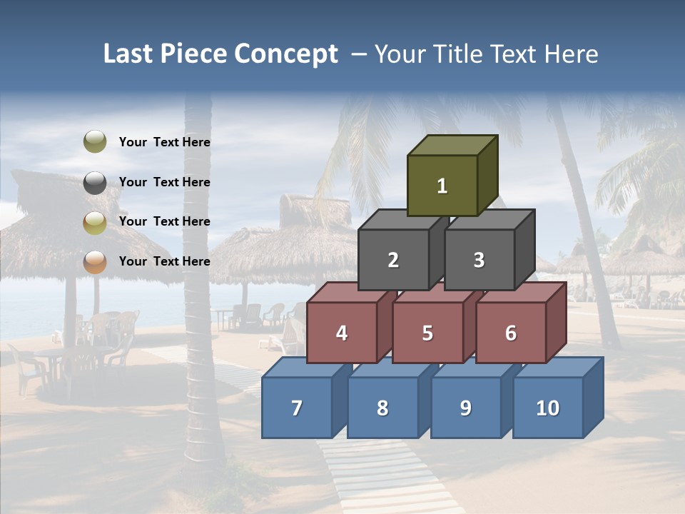 Tropical Seaside Shade PowerPoint Template
