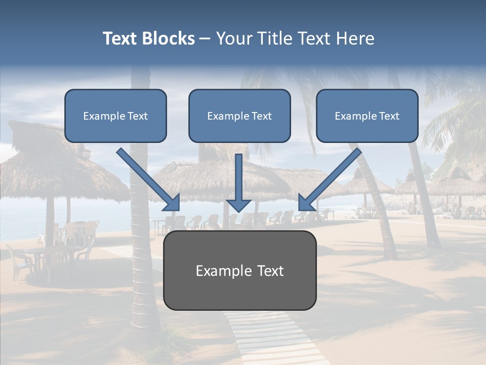 Tropical Seaside Shade PowerPoint Template