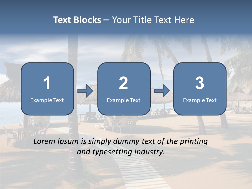 Tropical Seaside Shade PowerPoint Template