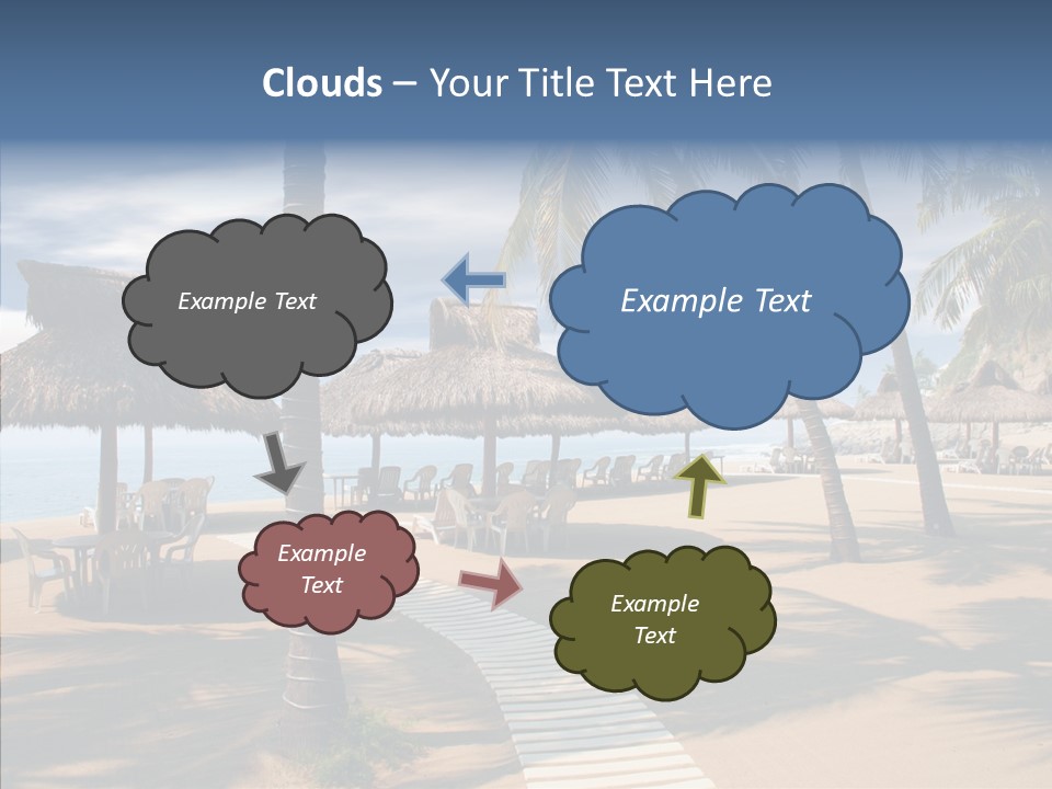 Tropical Seaside Shade PowerPoint Template