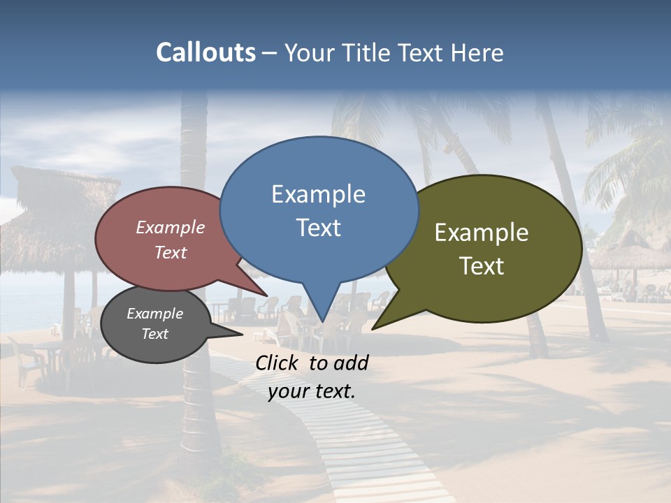 Tropical Seaside Shade PowerPoint Template