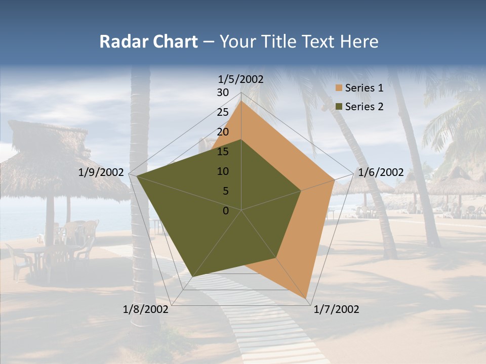 Tropical Seaside Shade PowerPoint Template