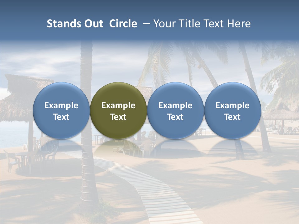 Tropical Seaside Shade PowerPoint Template