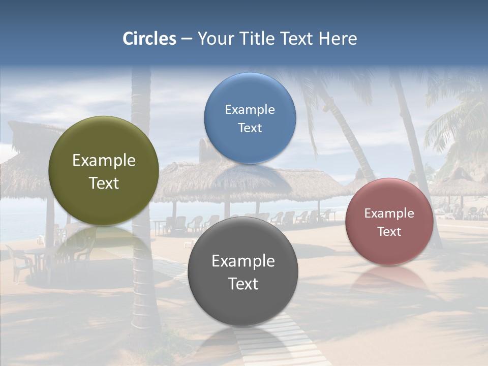 Tropical Seaside Shade PowerPoint Template