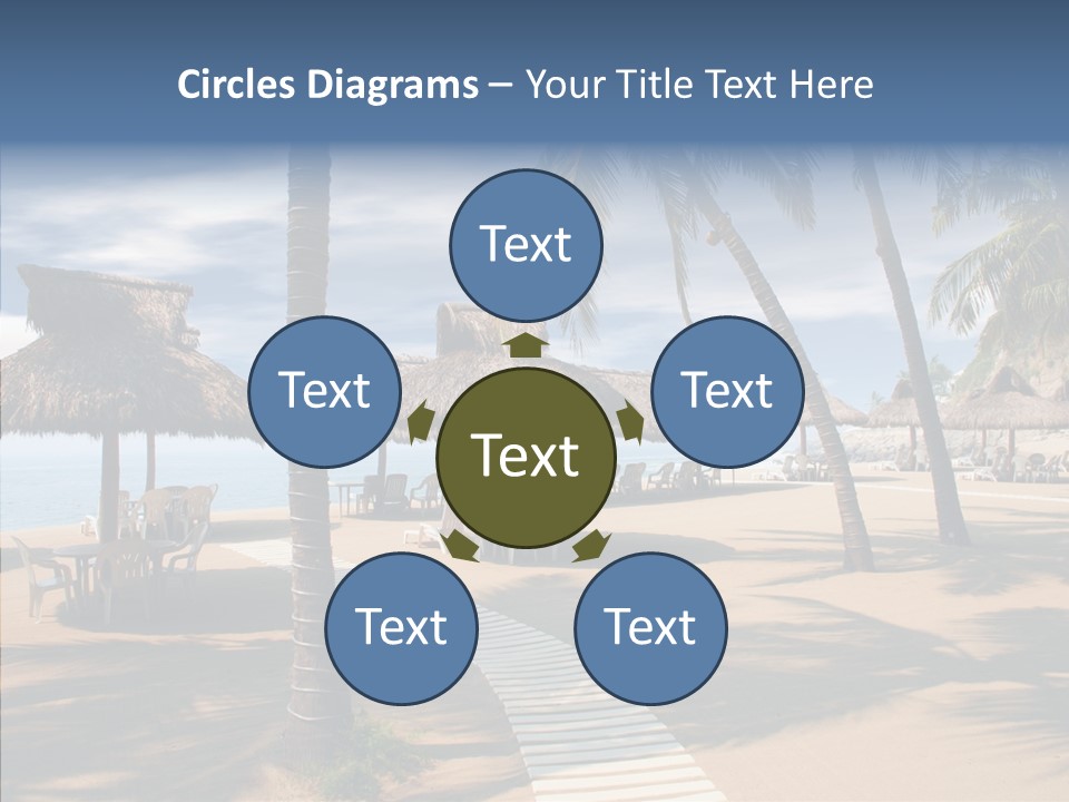 Tropical Seaside Shade PowerPoint Template