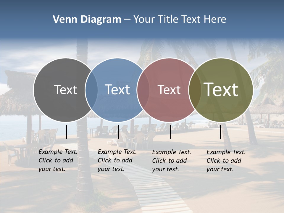 Tropical Seaside Shade PowerPoint Template
