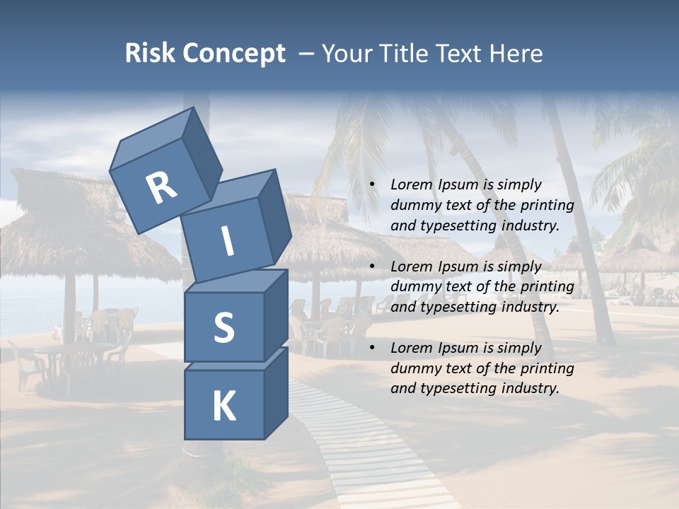 Tropical Seaside Shade PowerPoint Template
