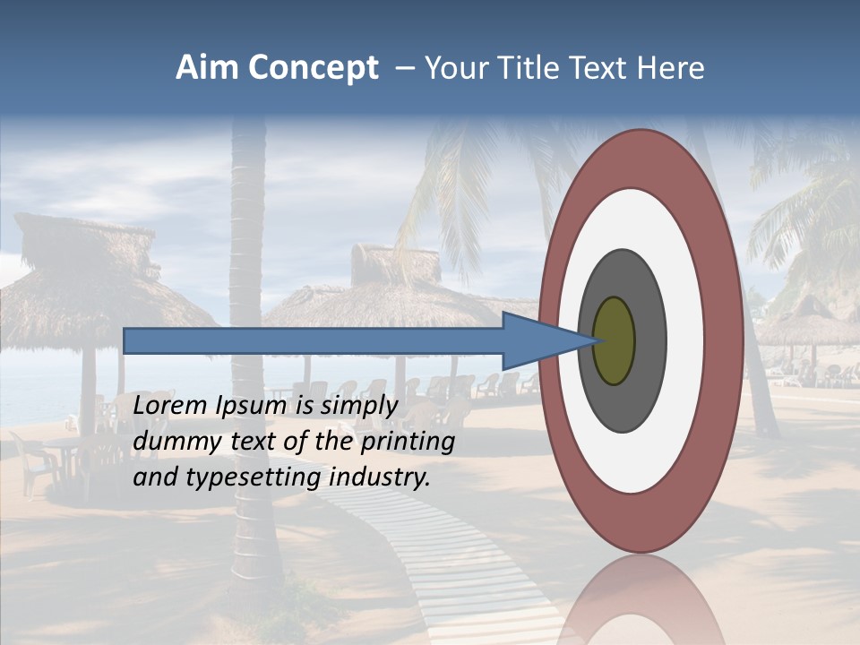 Tropical Seaside Shade PowerPoint Template
