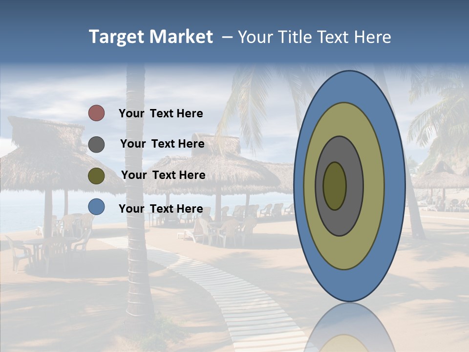 Tropical Seaside Shade PowerPoint Template