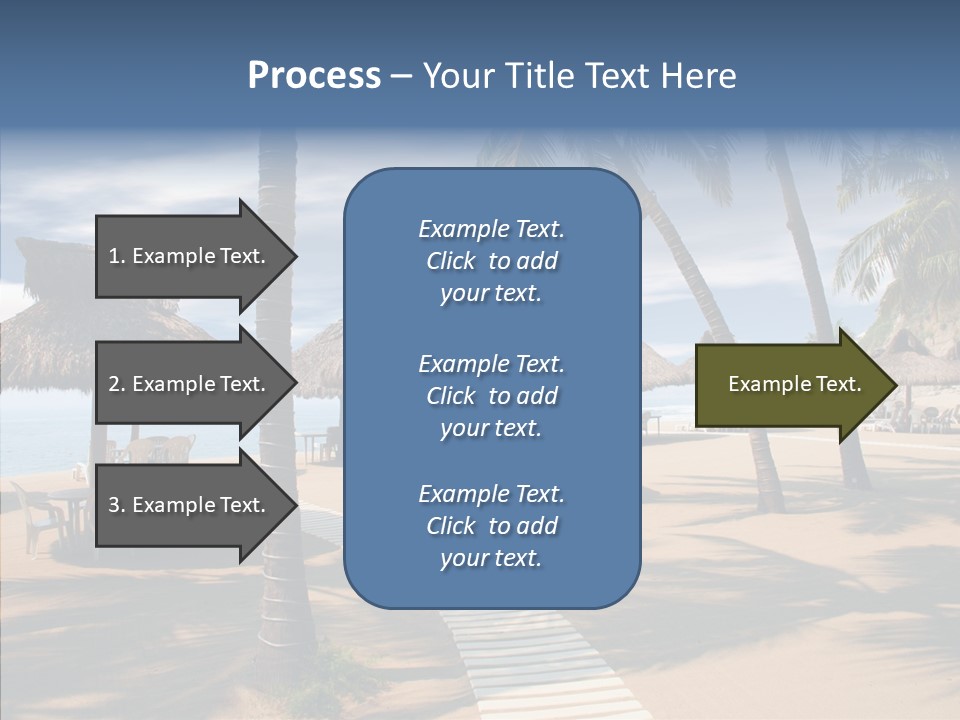 Tropical Seaside Shade PowerPoint Template