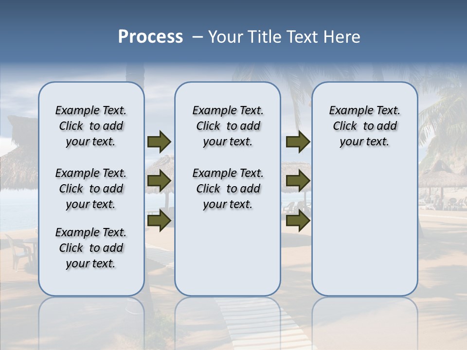 Tropical Seaside Shade PowerPoint Template