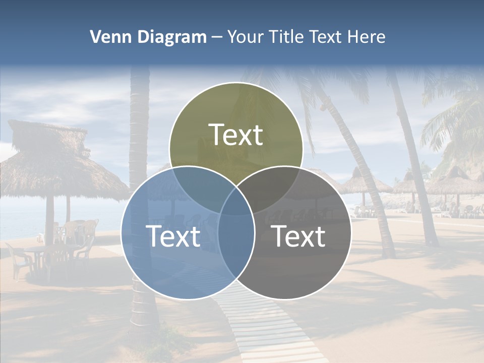 Tropical Seaside Shade PowerPoint Template