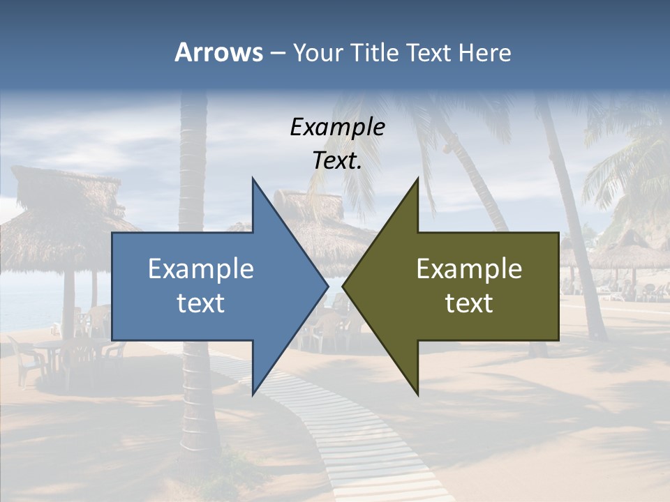 Tropical Seaside Shade PowerPoint Template