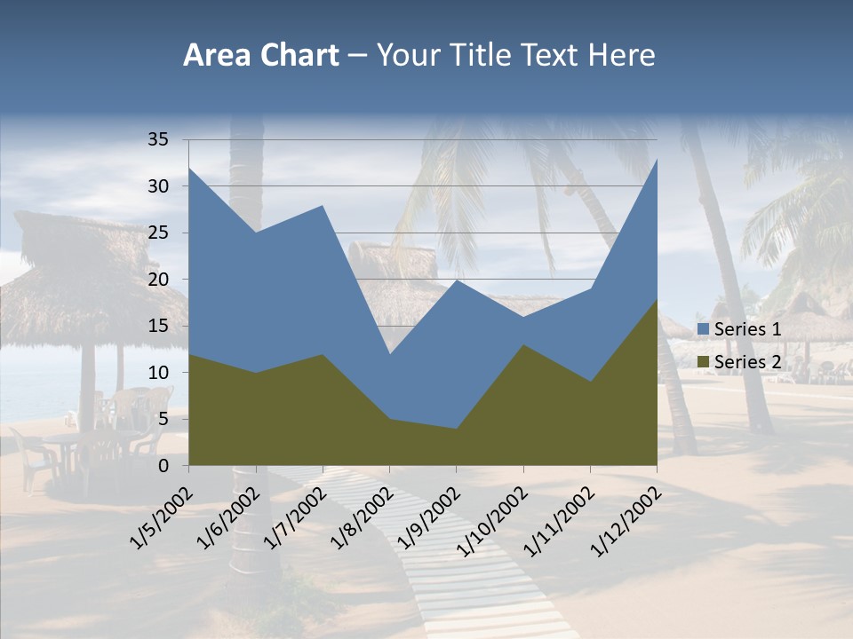 Tropical Seaside Shade PowerPoint Template
