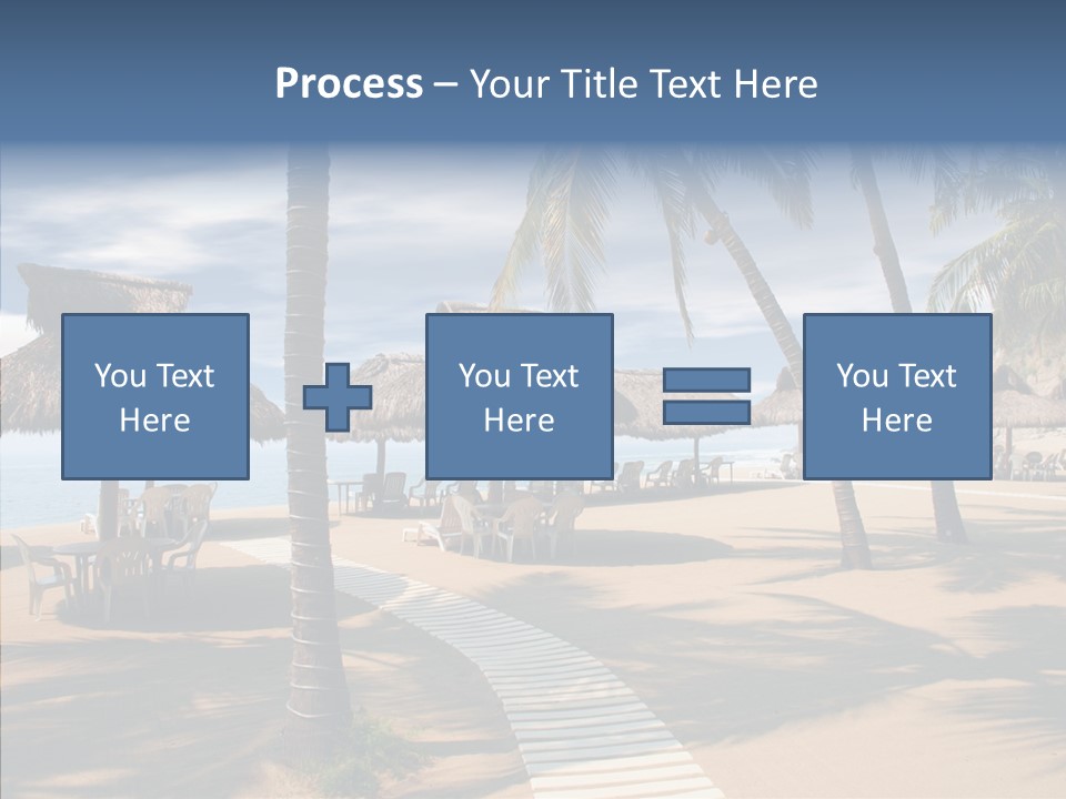 Tropical Seaside Shade PowerPoint Template