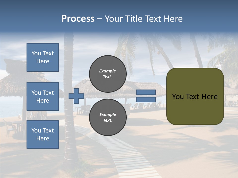 Tropical Seaside Shade PowerPoint Template