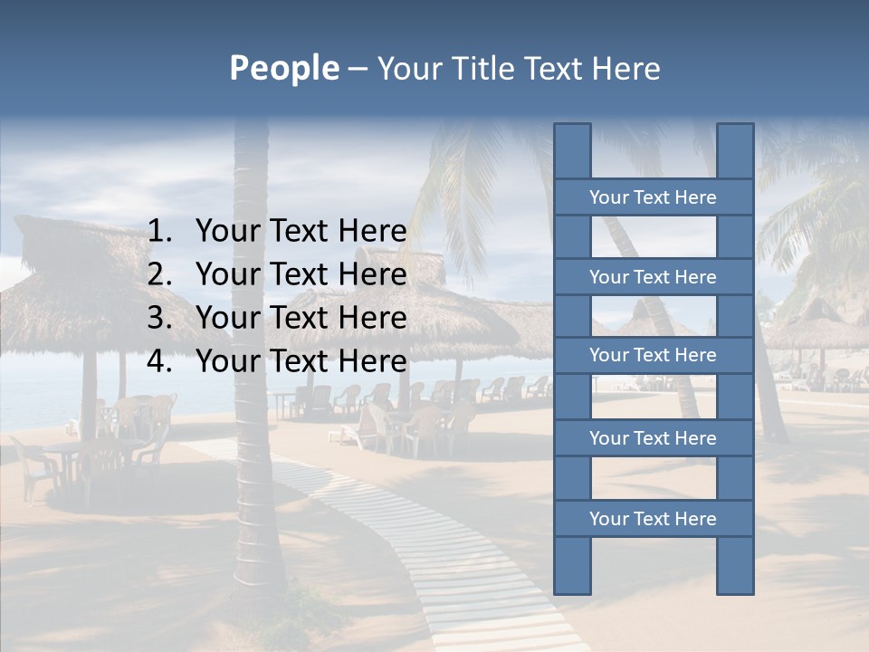 Tropical Seaside Shade PowerPoint Template